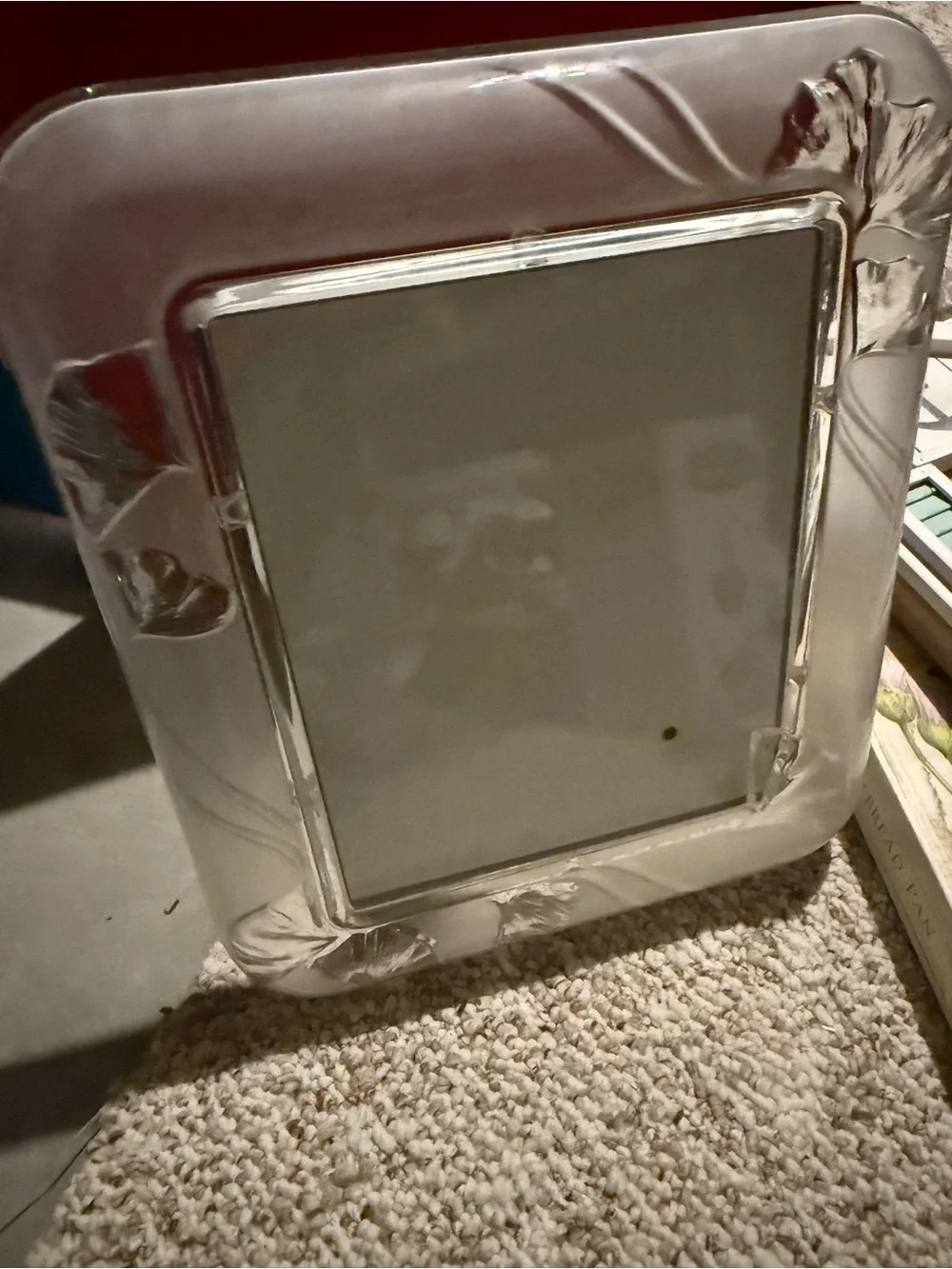 Mikasa 14 inch crystal photo frame-wedding gift New in box!